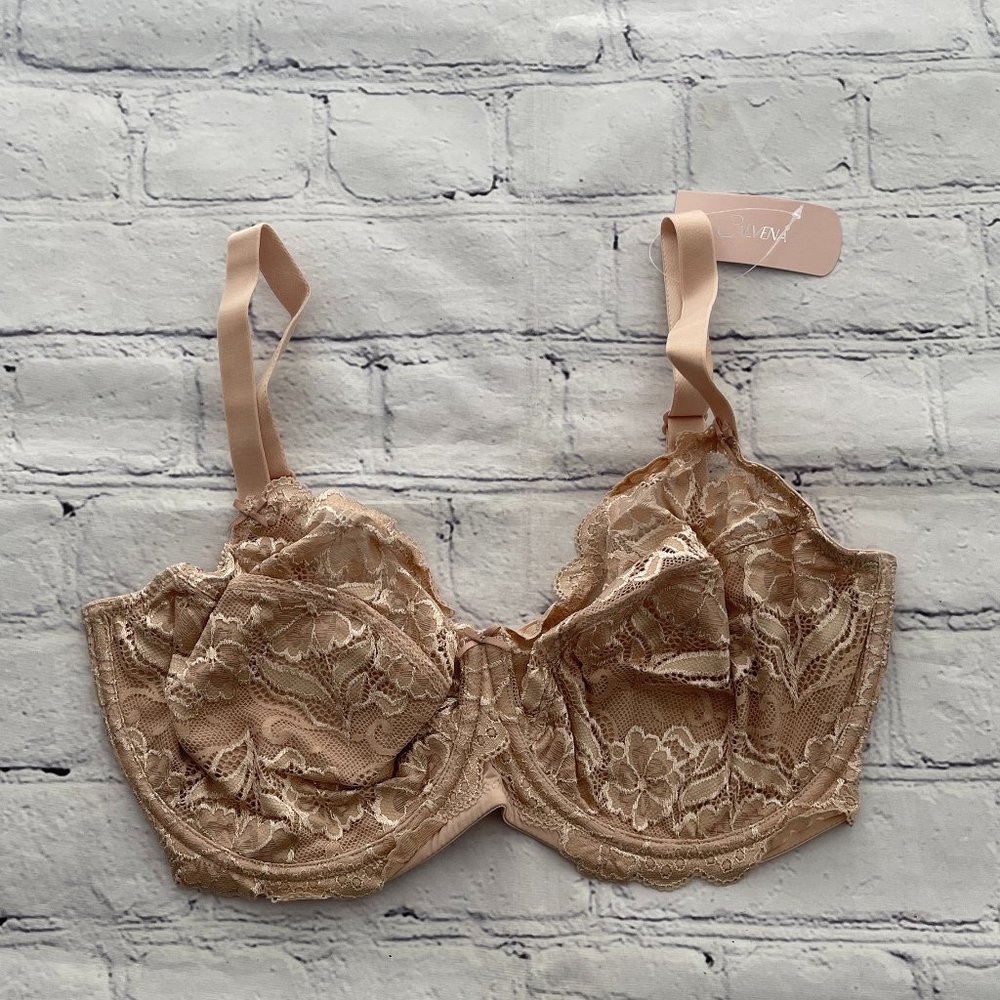 Calvena Women's Support Bra in Beige